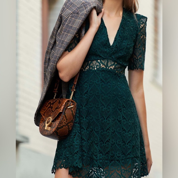 Sandro, Short dress sweetheart guipure neckline - Picture 1 of 7